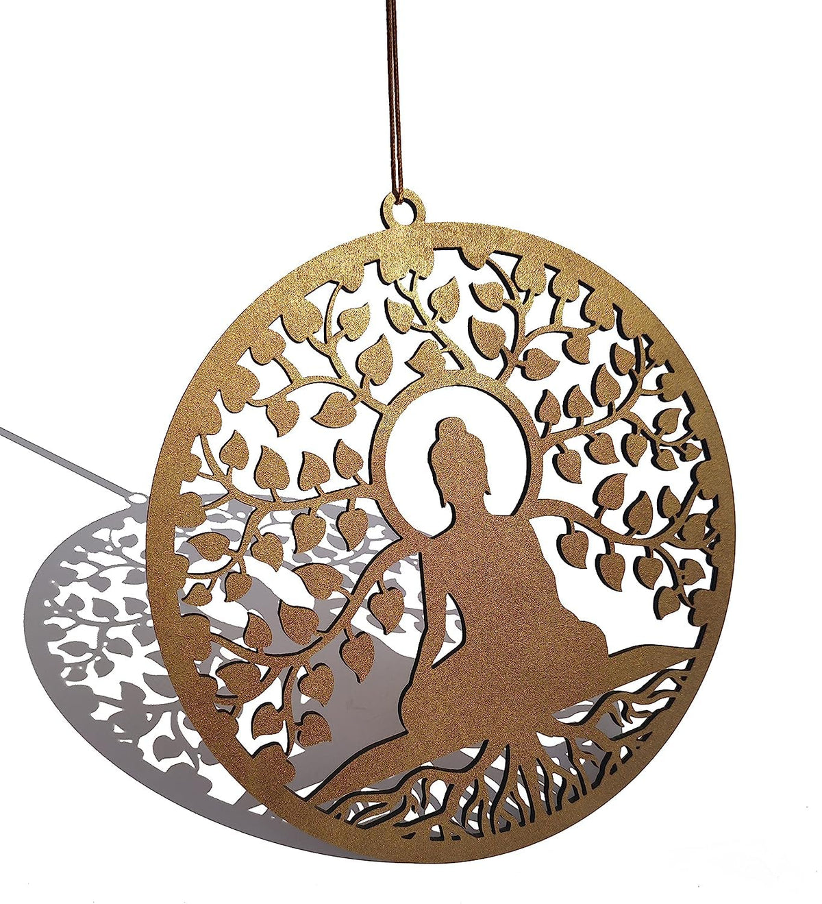 Tree of Life with Buddha – Hand-Painted Wall Art
