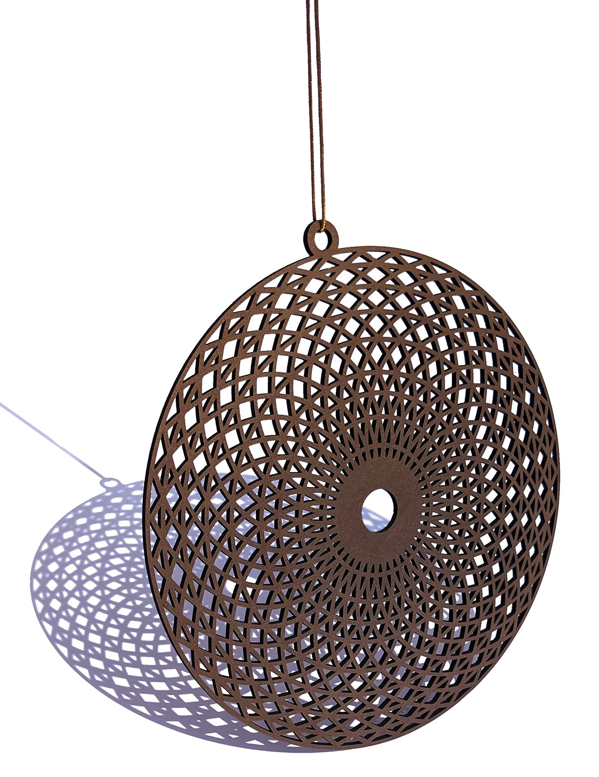 Round Torus Flower – Hand-Painted Wall Art
