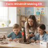 StepsToDo Farm Windmill Making Kit. DIY Wind Turbine Science Kit. Experimental Kit to Study Wind Power. Windmill Generator Working Model. Windmill Making Kit.