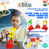 StepsToDo 3-in-1 Energy Conversion STEM Kit | Generate Electricity Using Water, Wind & Motion | DIY Science Kit with Generator, Turbine, Windmill, Hydroelectric Model