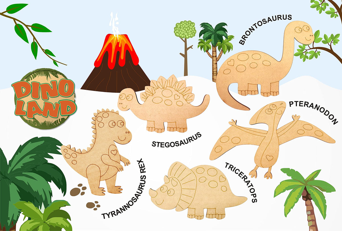 Fun with Dino – Wooden Dinosaur Painting Kit