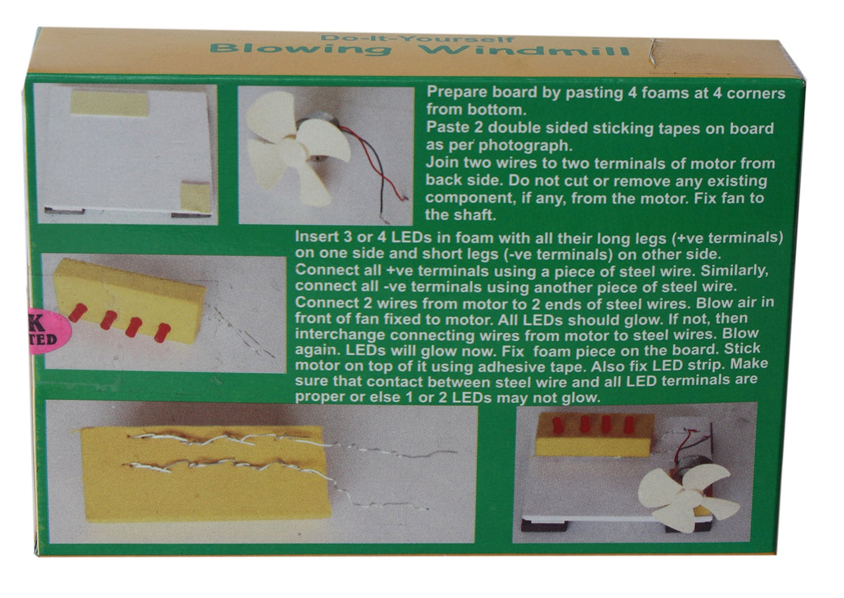 DIY Blowing Windmill Making Kit – Multicolour