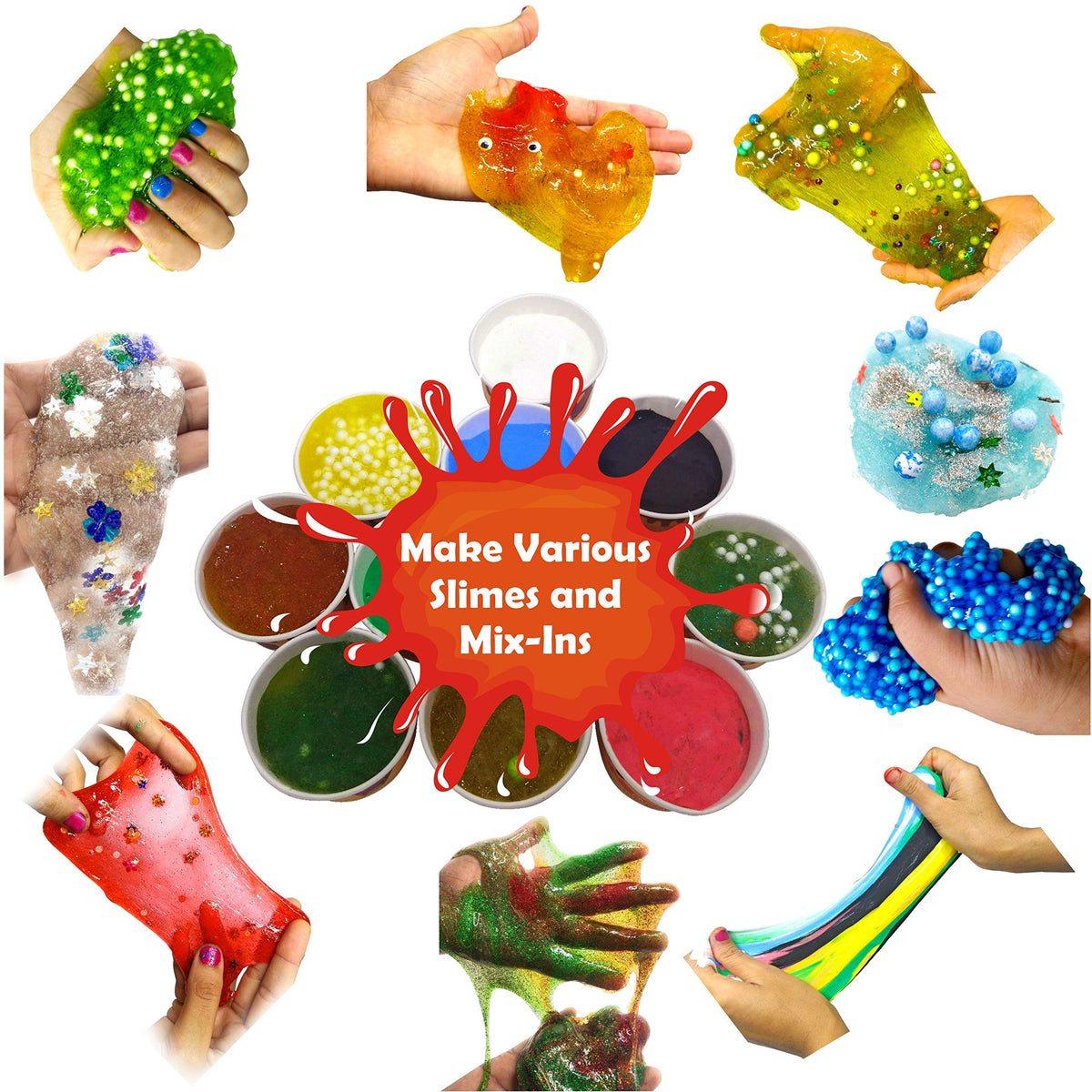 Slime Lab Jumbo Kit – Around 3 kg, 50+ Slimes & Activity Booklet