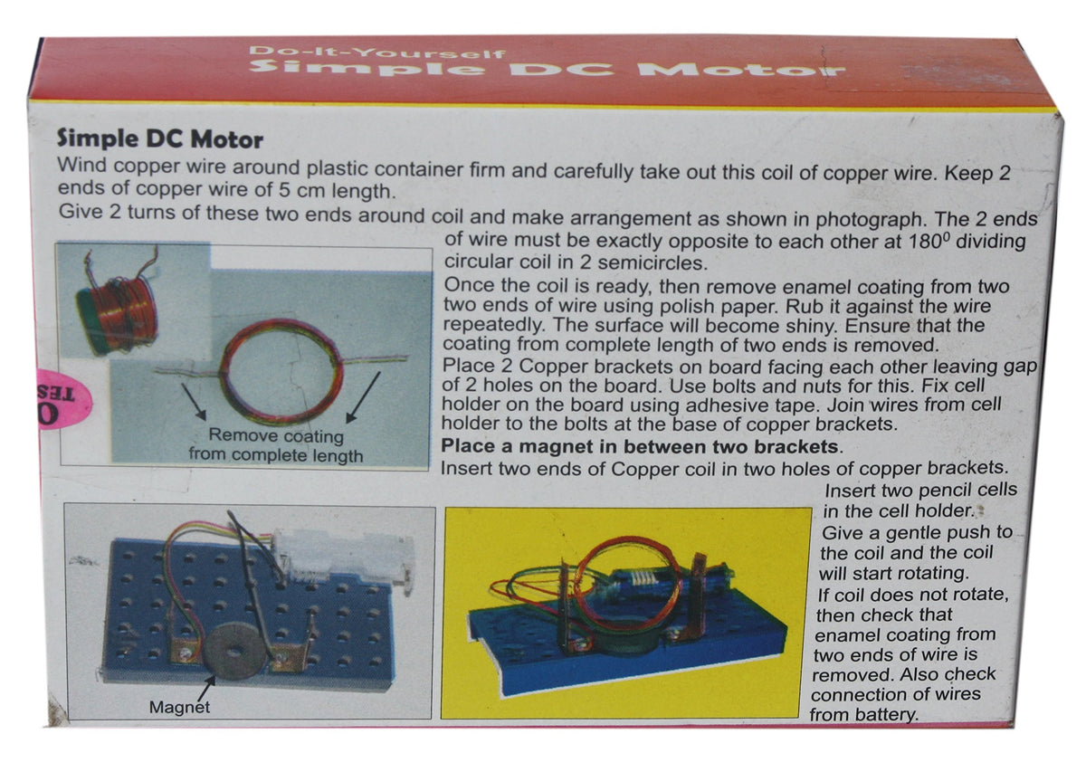 DIY Simple DC Motor Kit (A158)