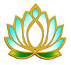 Unfinished Wooden Lotus Cutout – Type A, 4.5 Inch