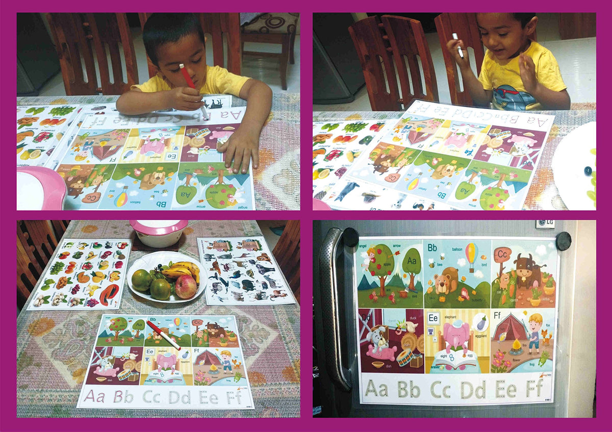A3 Laminated Activity Picture Frame – Set A, Learning & Handwriting
