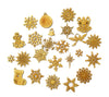 Gold/Silver Foam Snowflake Ornaments – 45 Pieces