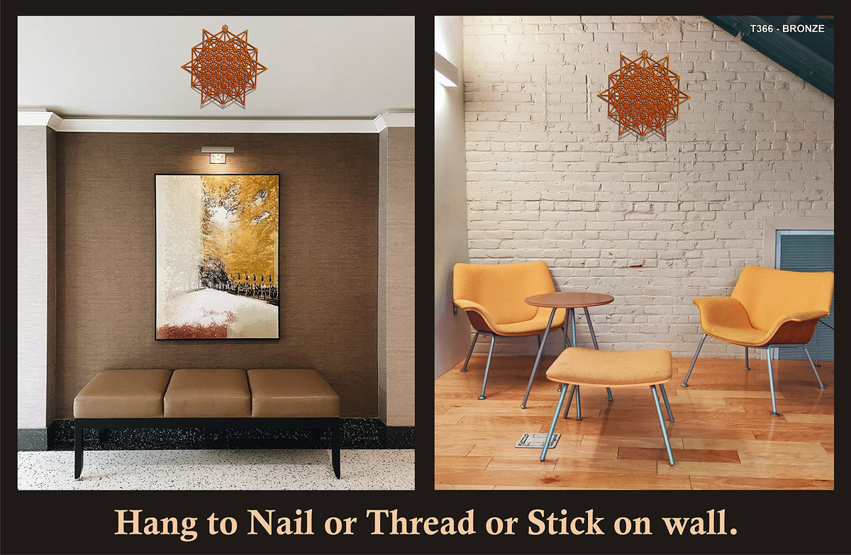 Wooden Sacred Geometry Wall Art – Multiple Designs & Finishes