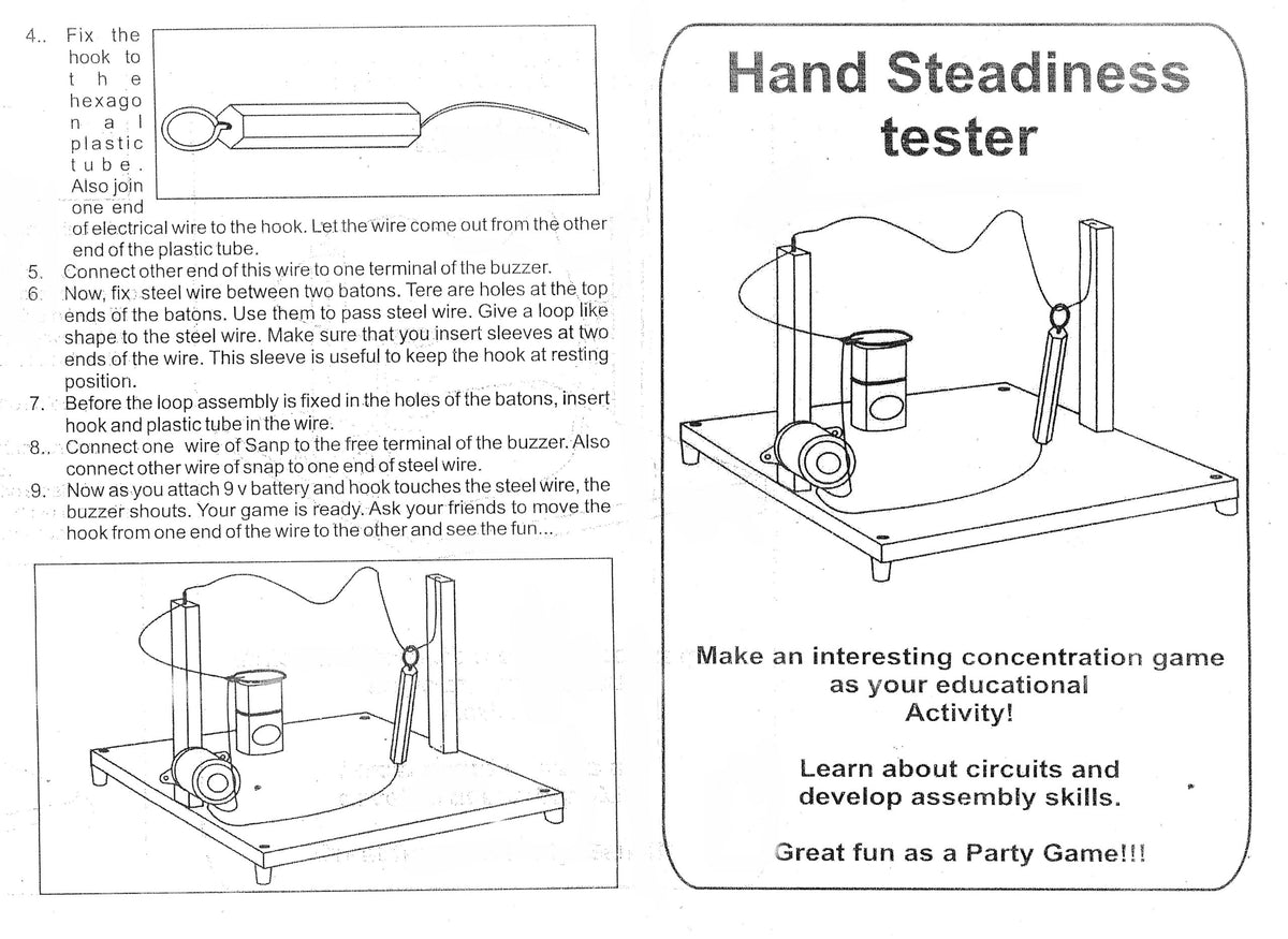 DIY Hand Steadiness Tester & Concentration Puzzle