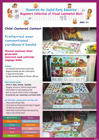 A3 Laminated Activity Picture Frame – Set A, Learning & Handwriting