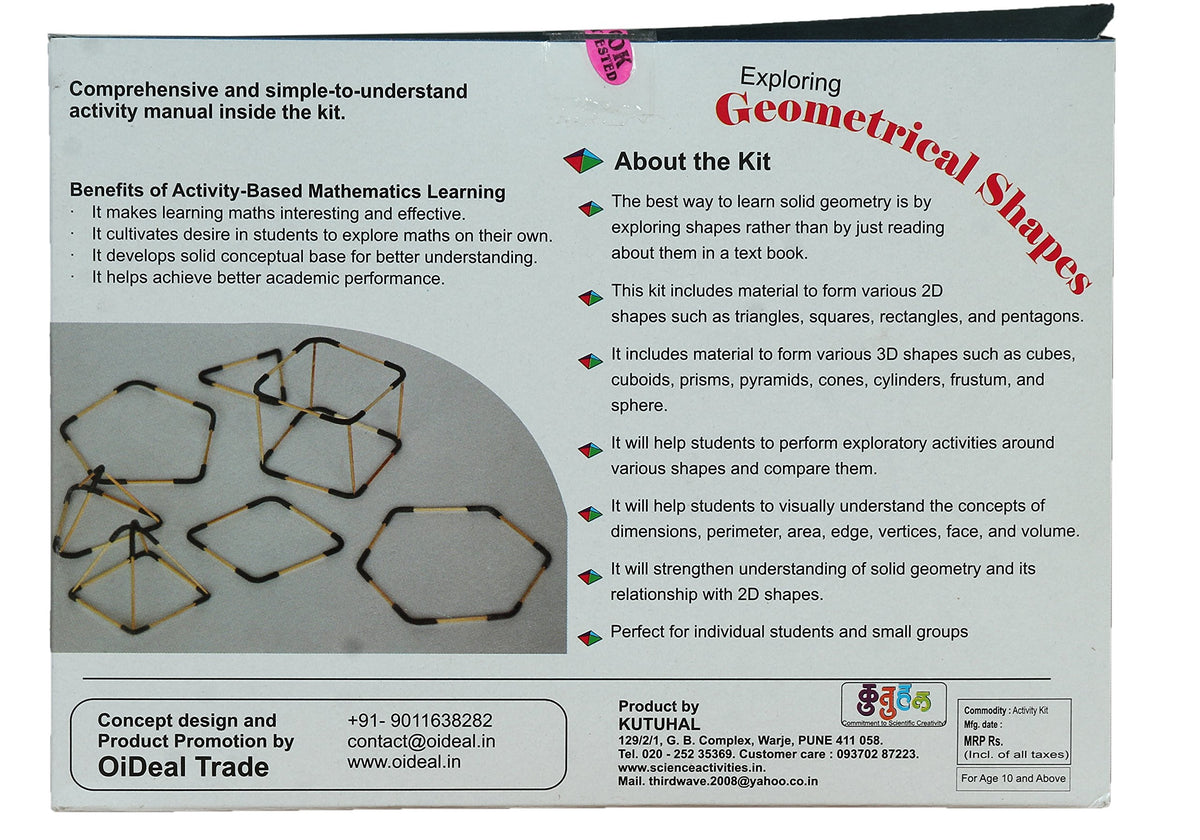 2D & 3D Geometrical Shapes Activity Kit