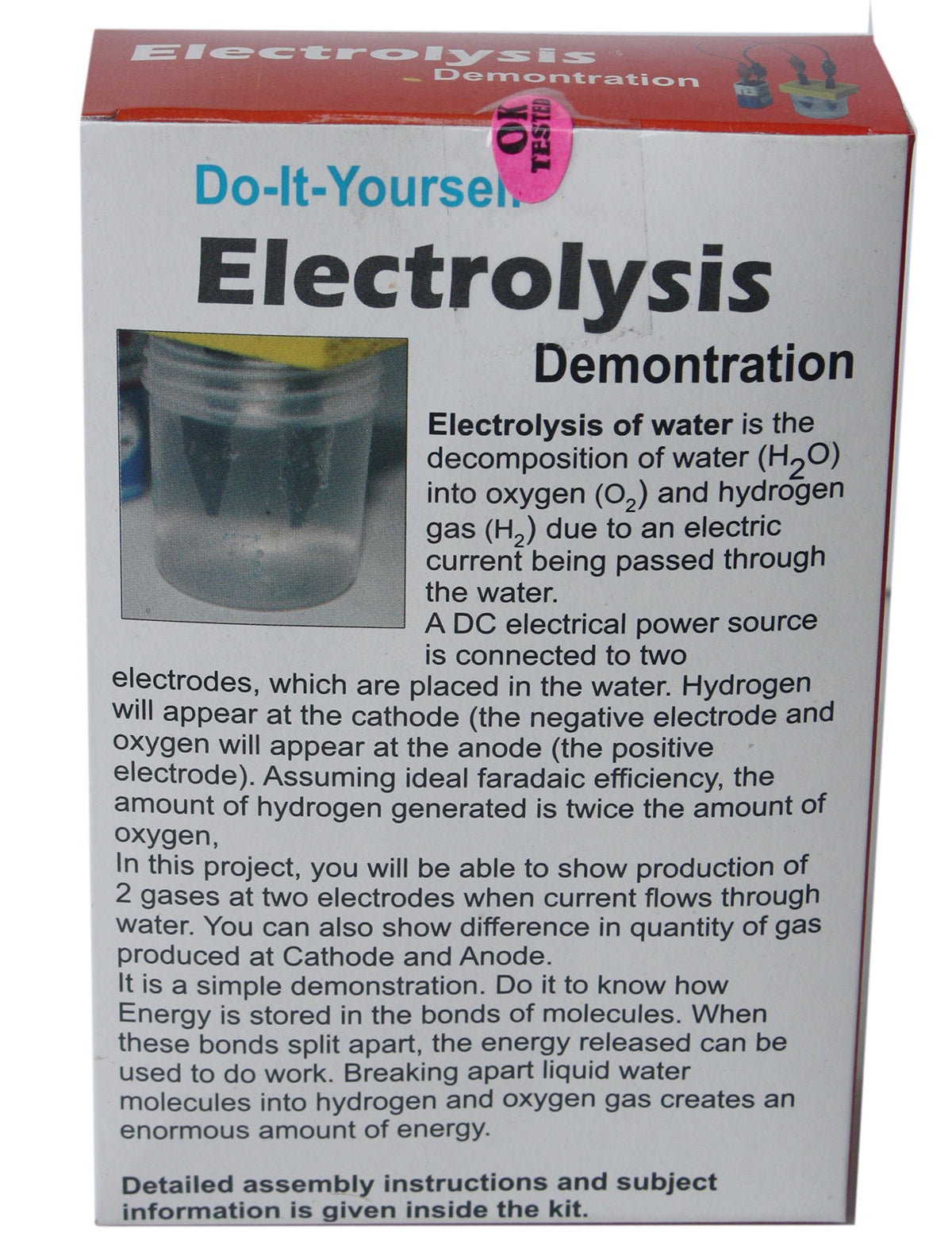 DIY Electrolysis of Water Experiment Kit – Multicolour