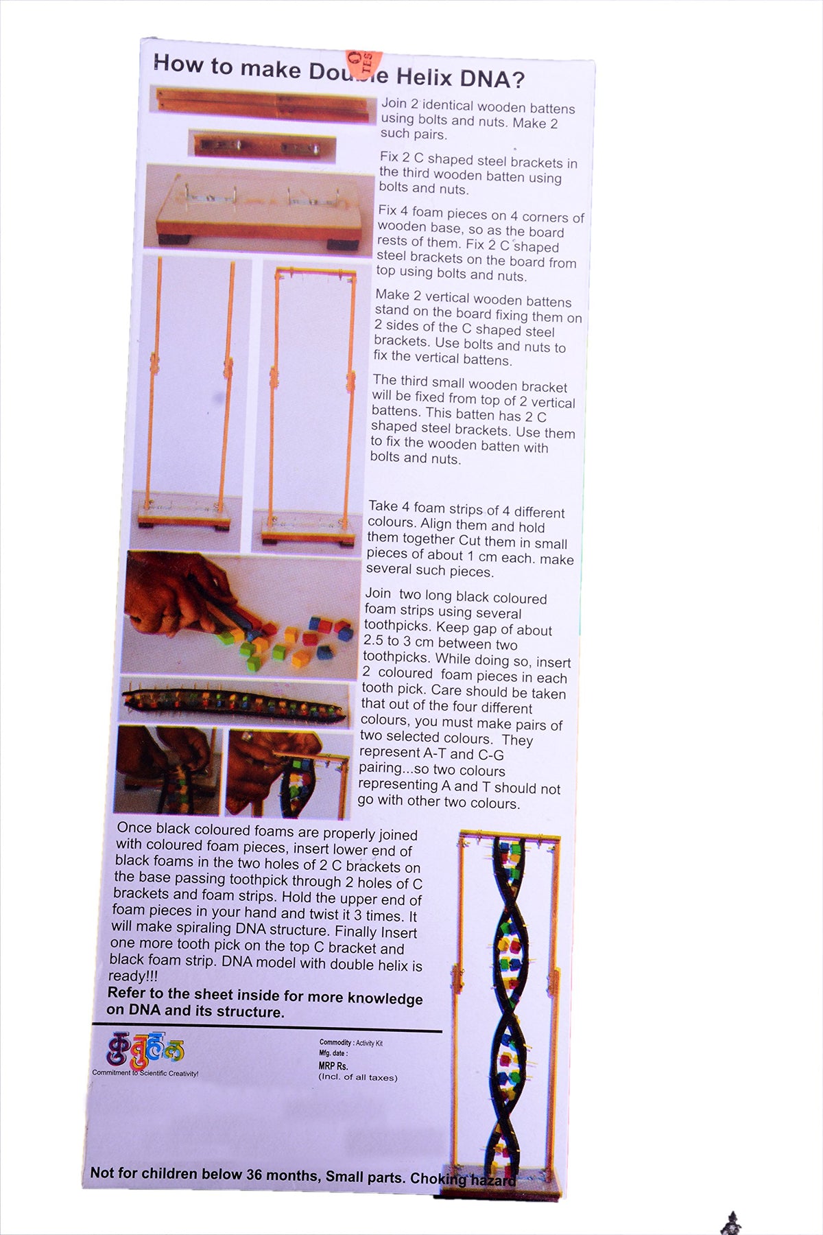 DIY Double Helix DNA Model Kit – Multicolour