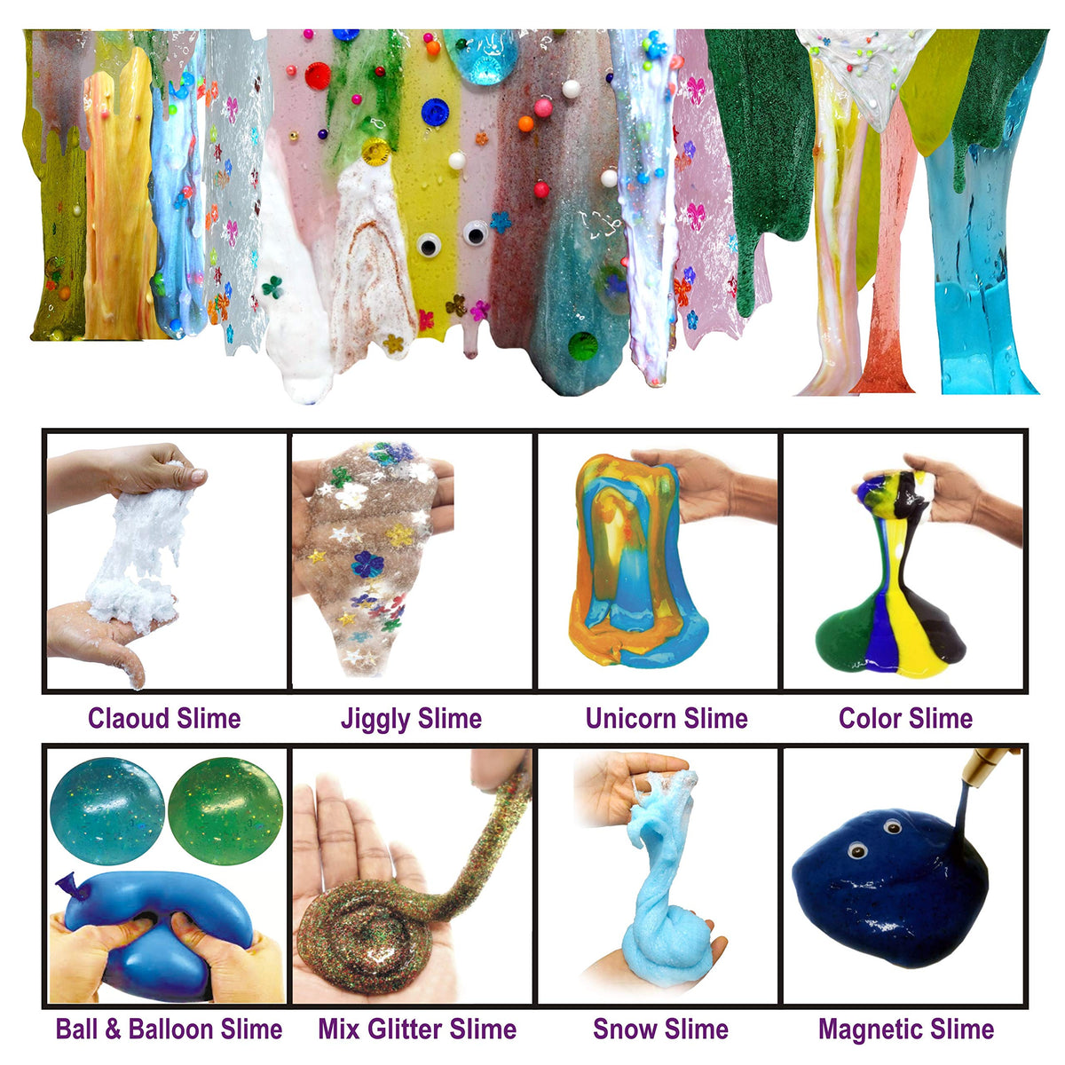 Slime Lab Jumbo Kit – Around 3 kg, 50+ Slimes & Activity Booklet