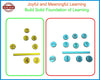 StepsToDo _ Advanced Fraction Teaching Kit (Set of 78 Pcs) | Includes Fraction Tiles, Circles & Rings Set | Teach Fraction Concepts & Operations | Joyful and Meaningful Educational Kit (T273)