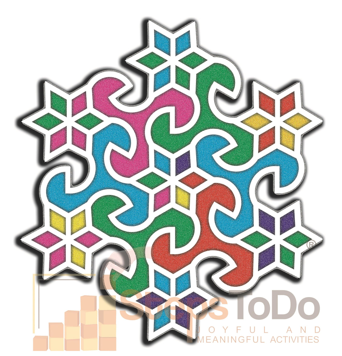 Reusable Floating Rangoli Mat – Design 31