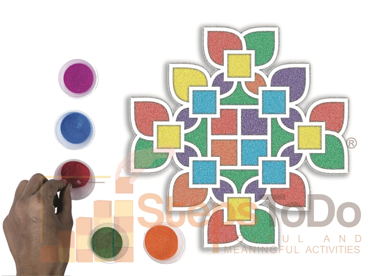 Reusable Rangoli Template Mat – Design 32