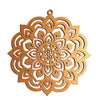StepsToDo 'Lotus Mandal A' (Metallic Bronze, 11.5 inch) | Wooden Sacred Geometry Art | Hand painted room hanging, wall decor | Spiritual Gift | Multiple design choices are available (T379)