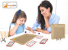 Multiplication and Addition Board Game. 2-in-1 Learning Board Game. Montessori Teaching Learning Material.