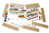 StepsToDo _ My First Writing Kit Set-A | Pattern Tracing Wooden Stencil Kit | Different Patter Lines, Zig-Zag, Waves, Spirals & Shapes | Handwriting Improvement Stencil for Kid (T271)