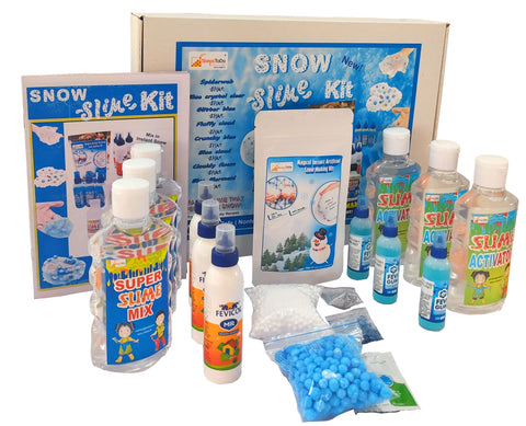 Ultimate Snow Slime Making Kit. Frozen Slime Kit. Make 12 Type of Wintery Snow Slime Like Snow Slime, Frosty Slime, Cloud Slime, Frozen Slime (T316)
