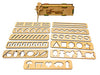 StepsToDo _ My First Writing Kit Set-A | Pattern Tracing Wooden Stencil Kit | Different Patter Lines, Zig-Zag, Waves, Spirals & Shapes | Handwriting Improvement Stencil for Kid (T271)