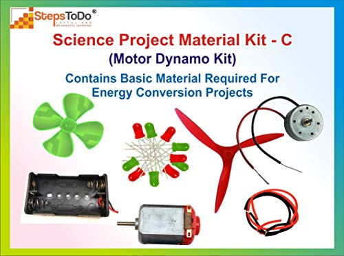 StepsToDo _ Electronic Hobby Kit-C | Science Project Material Kit | Motor Dynamo Kit | Contains Basic Material Electronic Components (A171)