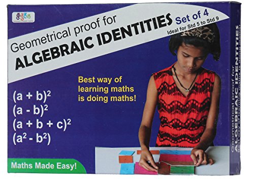 StepsToDo _ Algebraic Identities & Its Geometrical Proof (Set of 4)  | Puzzle & Board Game | Mathematics Concept Kit (A68)