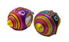 StepsToDo _ Decorative 'Shankh' Diya for Decoration (Set of 2) | Handmade Earthen Clay Diya / lamp | Table Diya Set (T253)