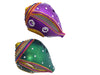 StepsToDo _ Decorative 'Shankh' Diya for Decoration (Set of 2) | Handmade Earthen Clay Diya / lamp | Table Diya Set (T253)