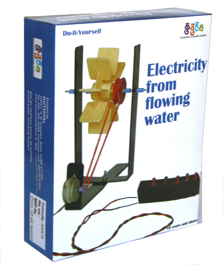 StepsToDo _ DIY Hydro-Electricity Power Generation Kit | Electricity from Flowing Water | DIY Working Model | Science Activity Kit (A00020)