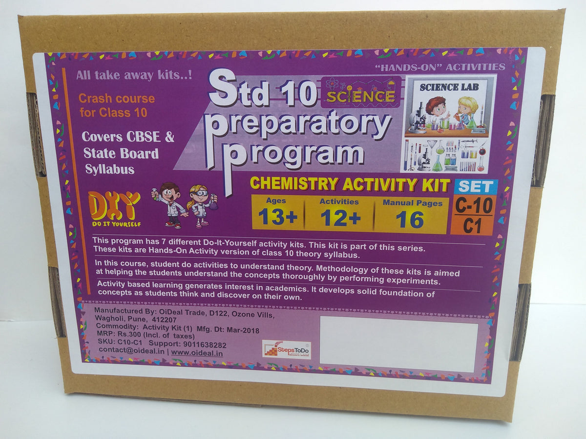 Class 10 Chemistry Kit – Reactions, Metals & Non-Metals