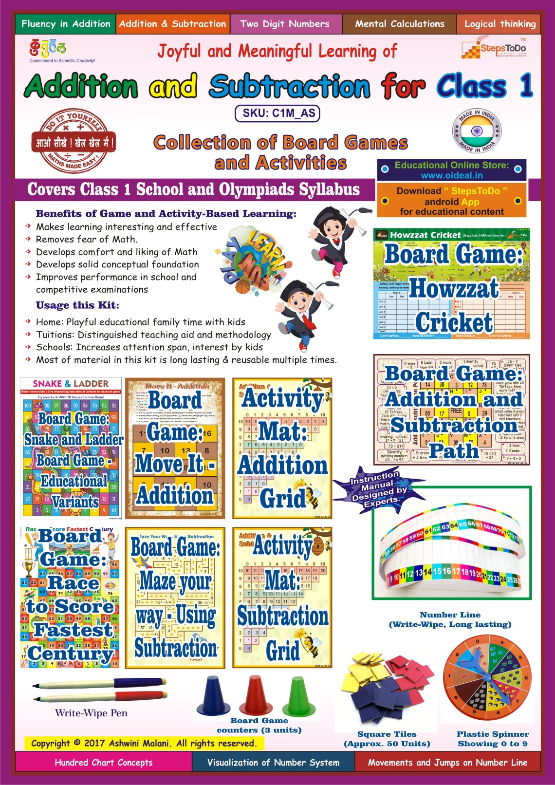 Class 1 Addition & Subtraction – Board Games & Activities