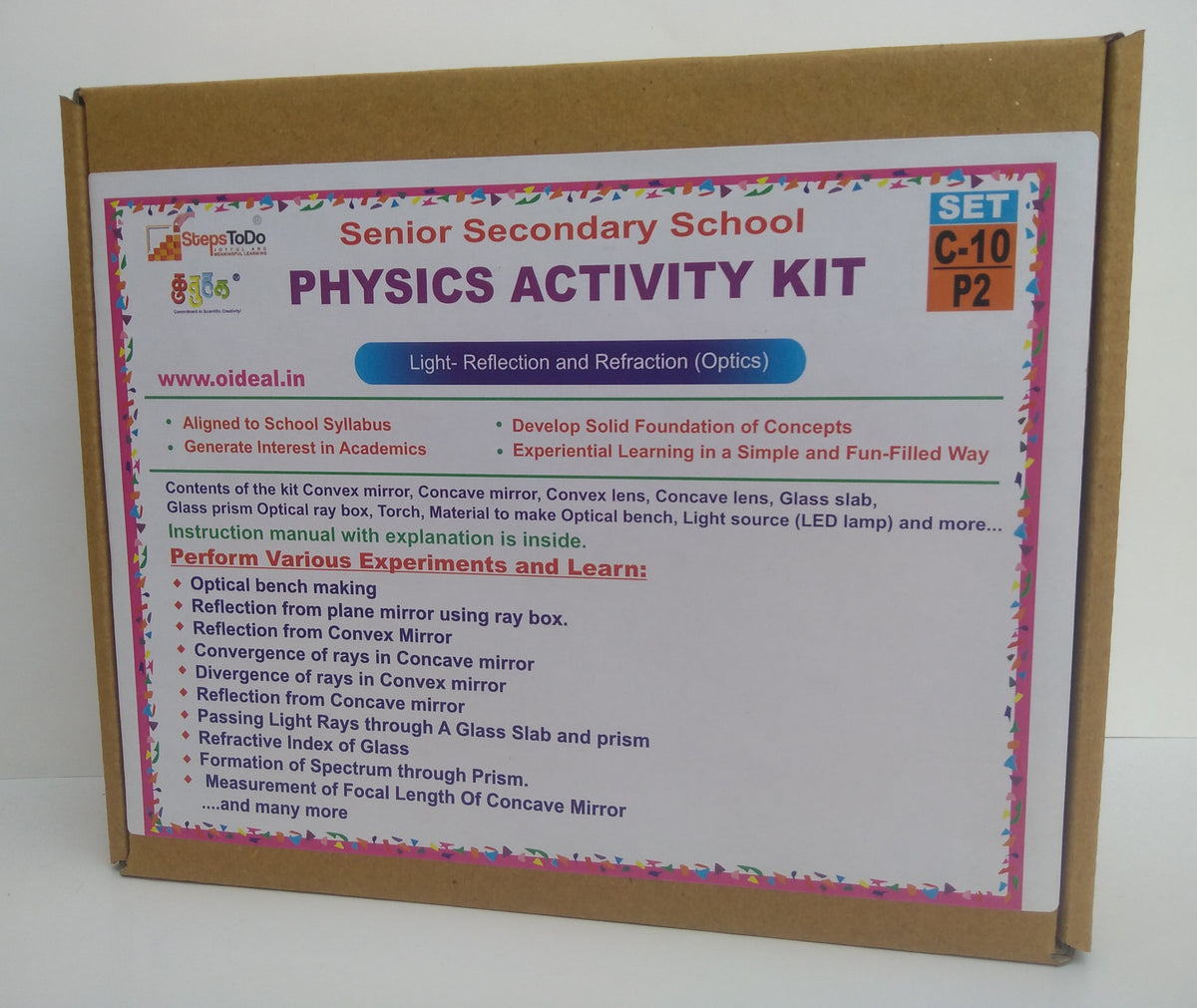 Class 10 Physics Kit – Light, Reflection & Refraction