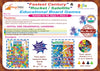 "Fastest Century" & "Rocket/Satellite". Set of Two Educational Board Games with 10-Sided Spinner.  Instructions Guide Provides Educational Variant of Traditional Game.