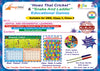 "Howz That Cricket" and "Snake & Ladder". Set of two Educational Board Games for Learning Single Digit Additions/Subtraction