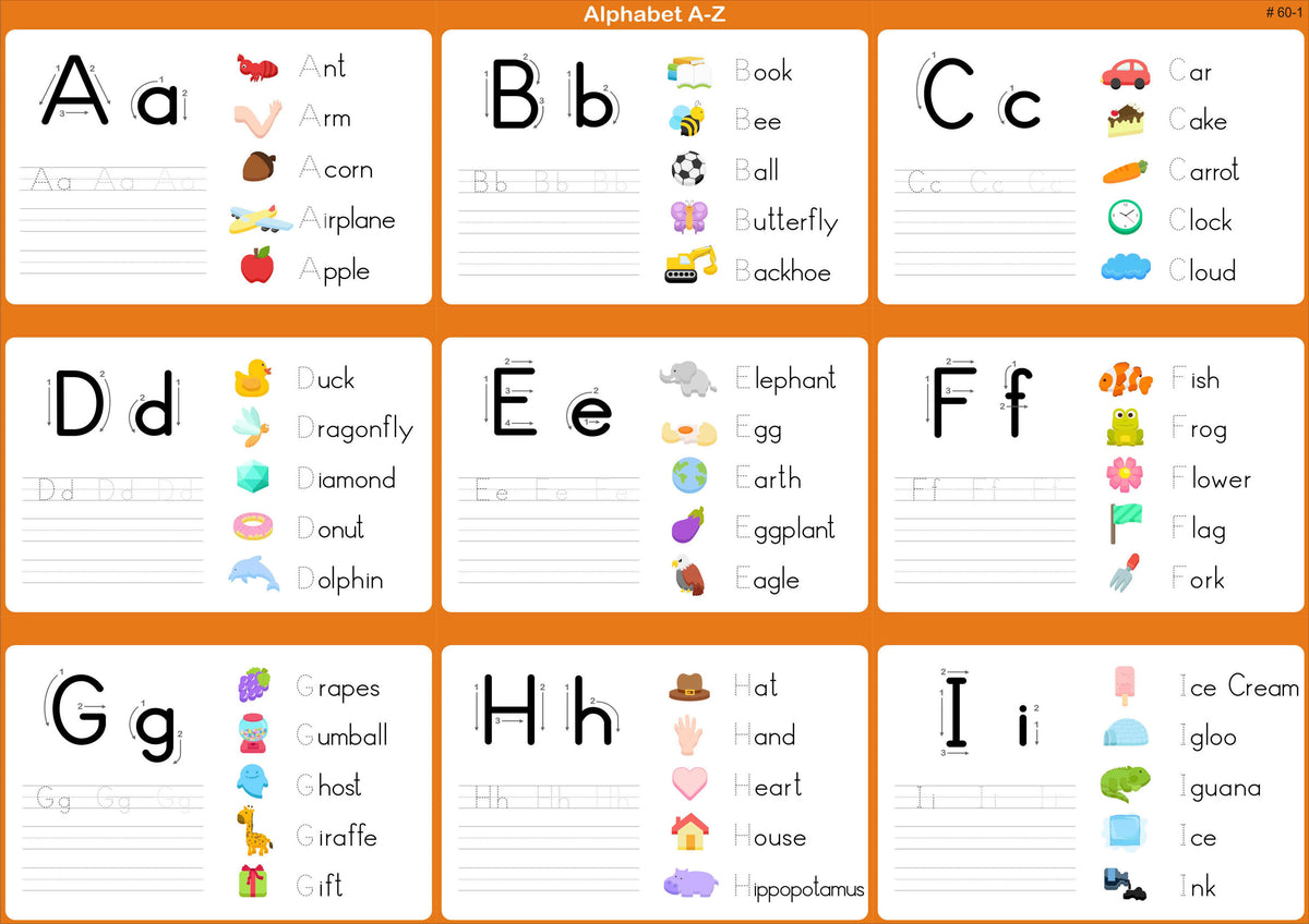 Early Learning Tracing Set B – Alphabets, Words & Numbers