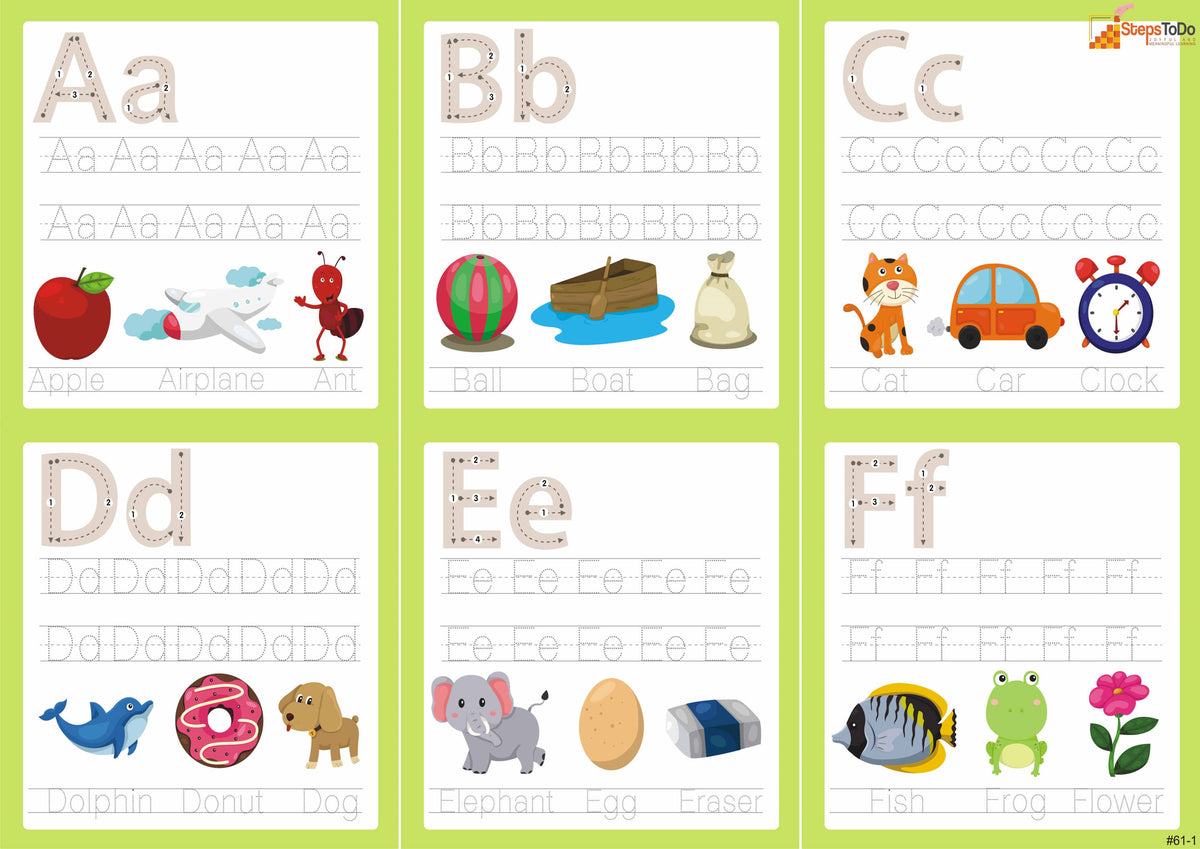 Early Learning Tracing Set B – Alphabets, Words & Numbers