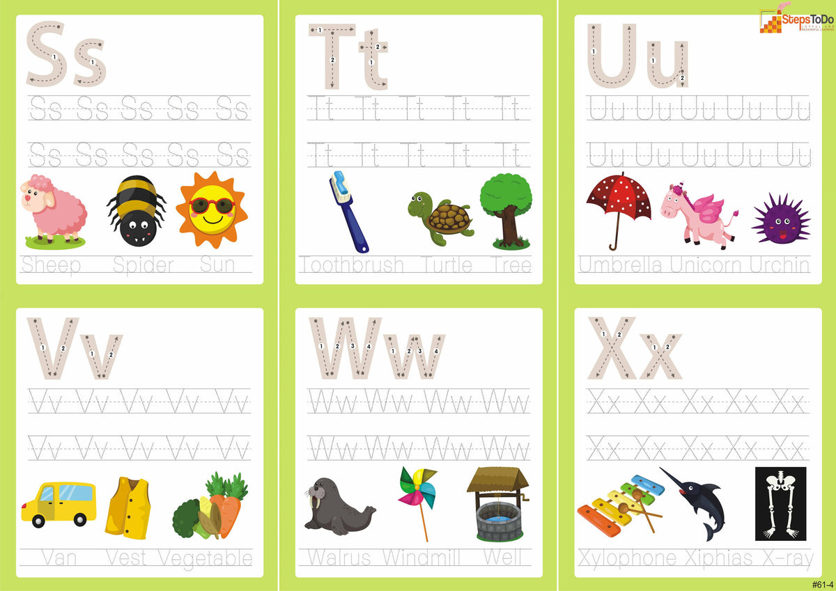Early Learning Tracing Set B – Alphabets, Words & Numbers