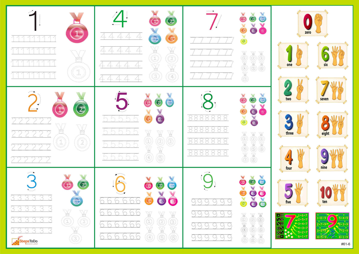 Early Learning Tracing Set B – Alphabets, Words & Numbers