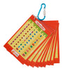 StepsToDo _ Flash Cards for Self Learning of Multiplication Tables from 2 to 19 | Two Sets of 9 Flash Cards Each | with Key Chain Ring & Dry Erase Marker Pens | Read-Write-Wipe & Reuse (T27)