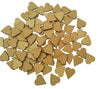 Wooden Heart Shaped Blank (Pack of 100) Cut-Out | Beige Colour | DIY Craft Pieces for Any Decoration, DIY Rangoli, Card Making, Sign Making Art and Craft Projects (T317)