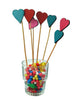 Wooden Heart Shaped Blank (Pack of 100) Cut-Out | Ocean Blue Colour | DIY Craft Pieces for Any Decoration, DIY Rangoli, Card Making, Sign Making Art and Craft Projects (T319)