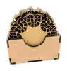 StepsToDo _ Wooden Coasters for Drink Wear (Set of 6) | Unique Table top Protection Drink Coasters (T321)