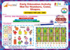 Joyful Early Education Activity Mat for Numbers, Color, Shapes. Return Gift. Set of 1 mat, and sketch pen.