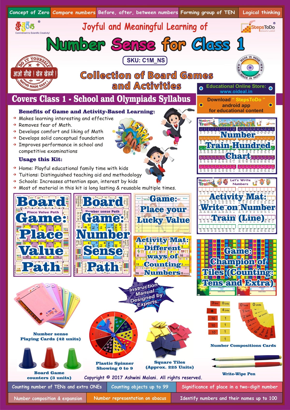 Class 1 Number Sense – Board Games & Activities